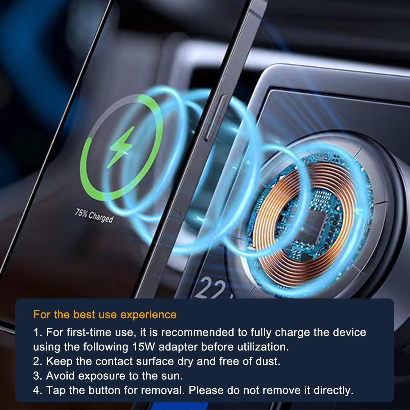 Magnetic Suction Cup Phone Charger