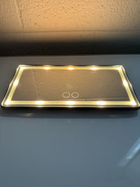 GlowView™ Ultra-Thin Touch Screen Car Vanity Mirror