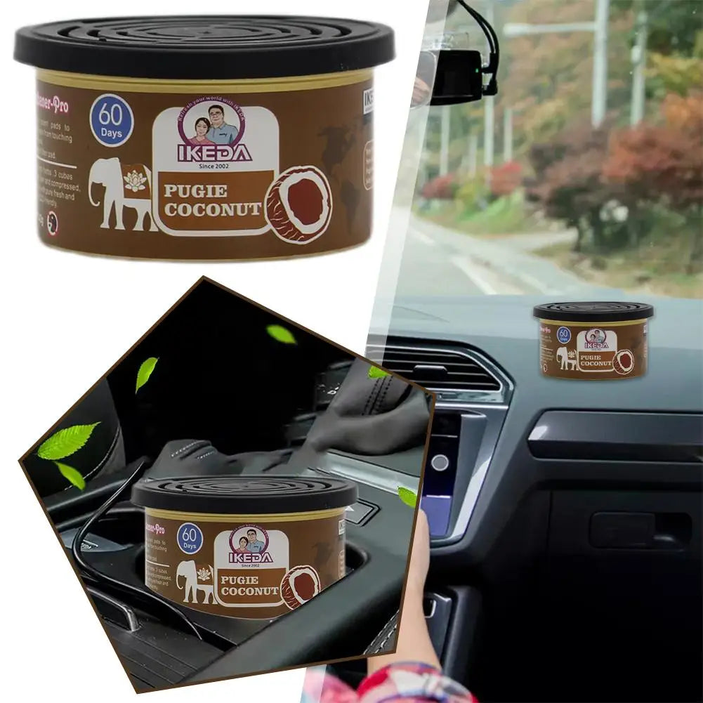 Car Flavoring Perfume Canned Car Air Fresheners Long-Lasting Auto Aromatherapy Wood Blocks Coffee Flavor Car Deodorant Supplies