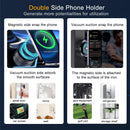 15W Car Electric Suction Cup Magnetic Wireless Charger Phone Holder, Air Vacuum Suction Phone Mount for Mirror and Gym, Compatible with Iphone 12/13/14/15/16 Series, Black