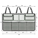 Car Trunk Organizer, Backseat Hanging Organizer with 8 Large Storage Bag Super Capacity -Trunk Organizer for Suv,Truck,Van -Your Space Saving Expert