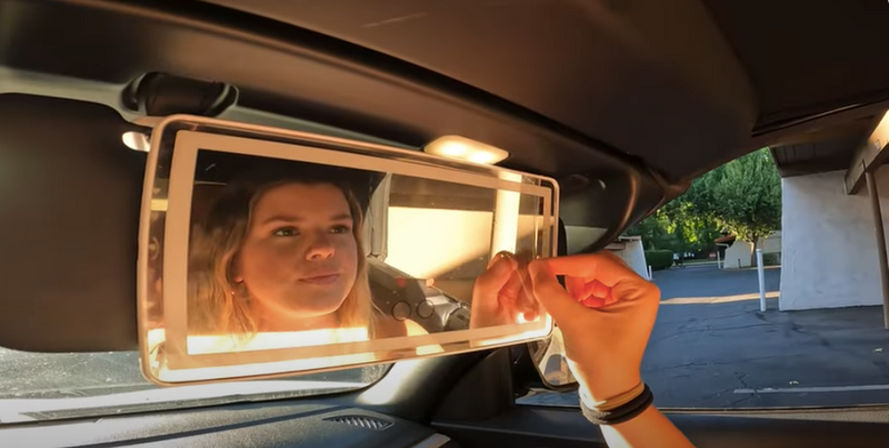 Sun Visor Beauty Mirror
