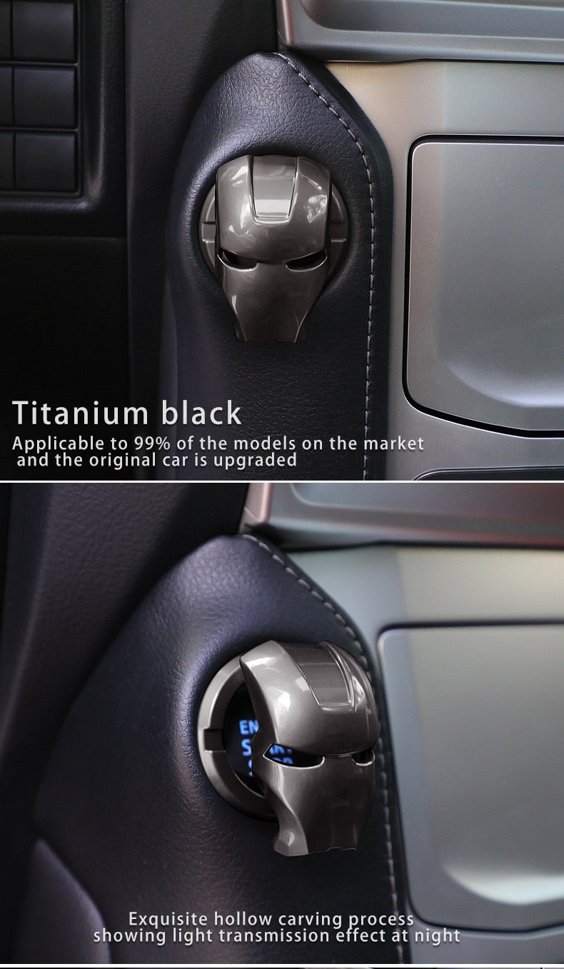 Iron Man Push Start Cover – NewCar Essentials