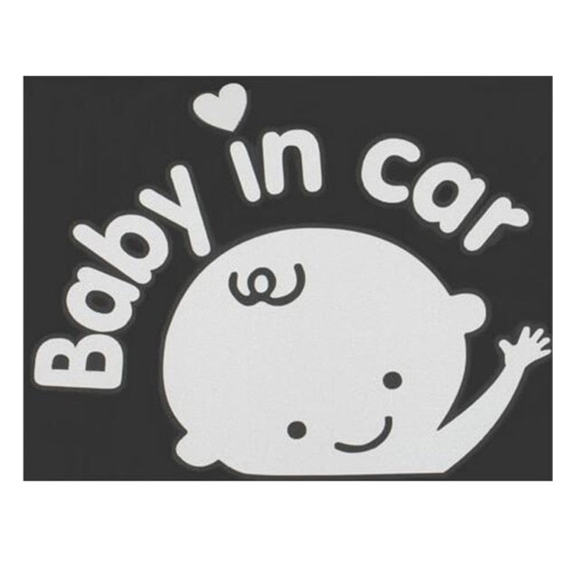 Baby in Car Decal