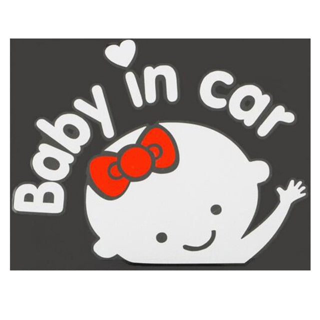 Baby in Car Decal